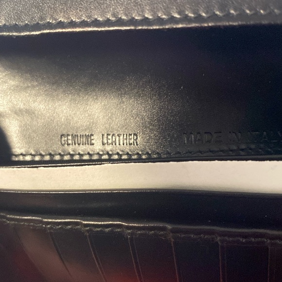 NWOT [Bally] Luxury Black Leather Bi-Fold Long Wallet Mens or Womens w/ Dust Bag - Picture 10 of 15